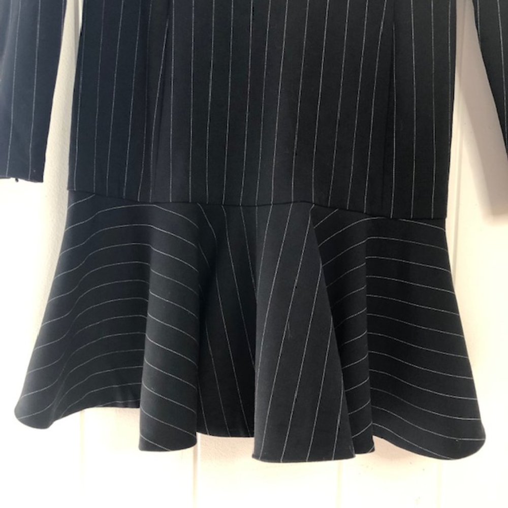 Polo Ralph Lauren Navy Blue & White Pin Striped Wool Dress - Picture 10 of 10